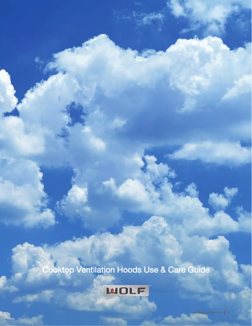 Página 1 del manual Manual de uso y mantenimiento Wolf VI45G