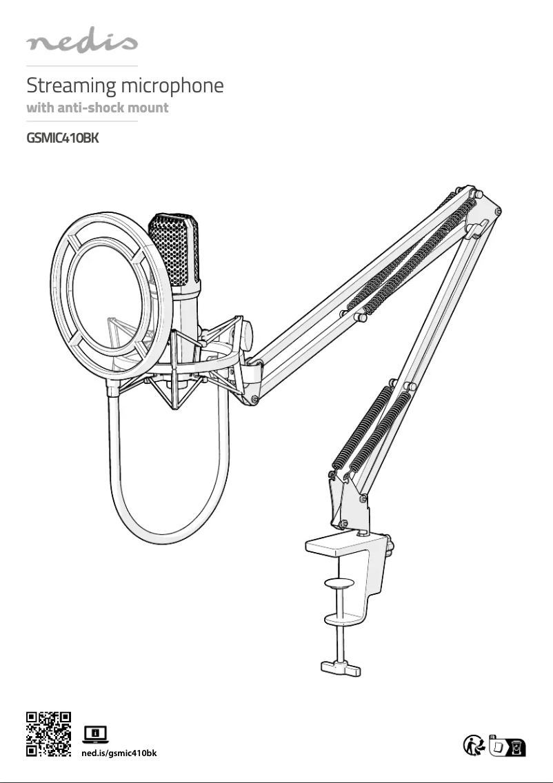 Page 1 de la notice Manuel utilisateur Nedis GSMIC410BK
