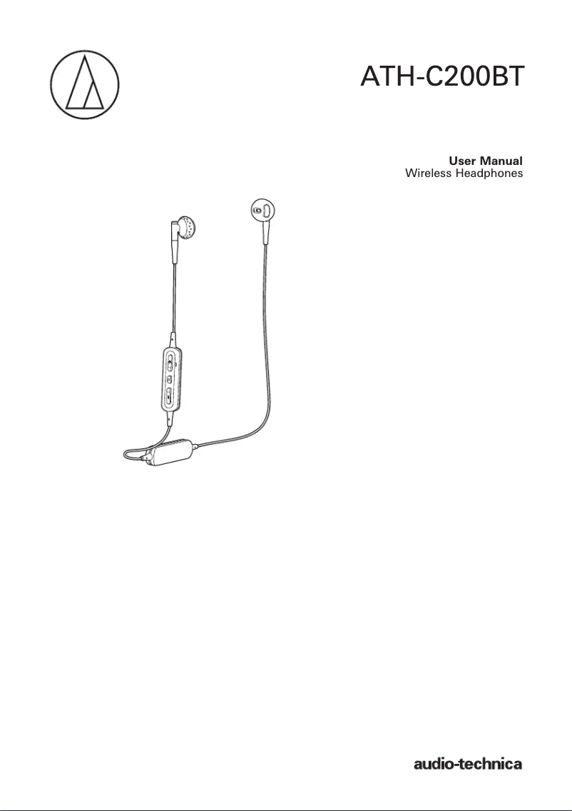 Page 1 of the manual User Manual Audio-Technica ATH-C200BT