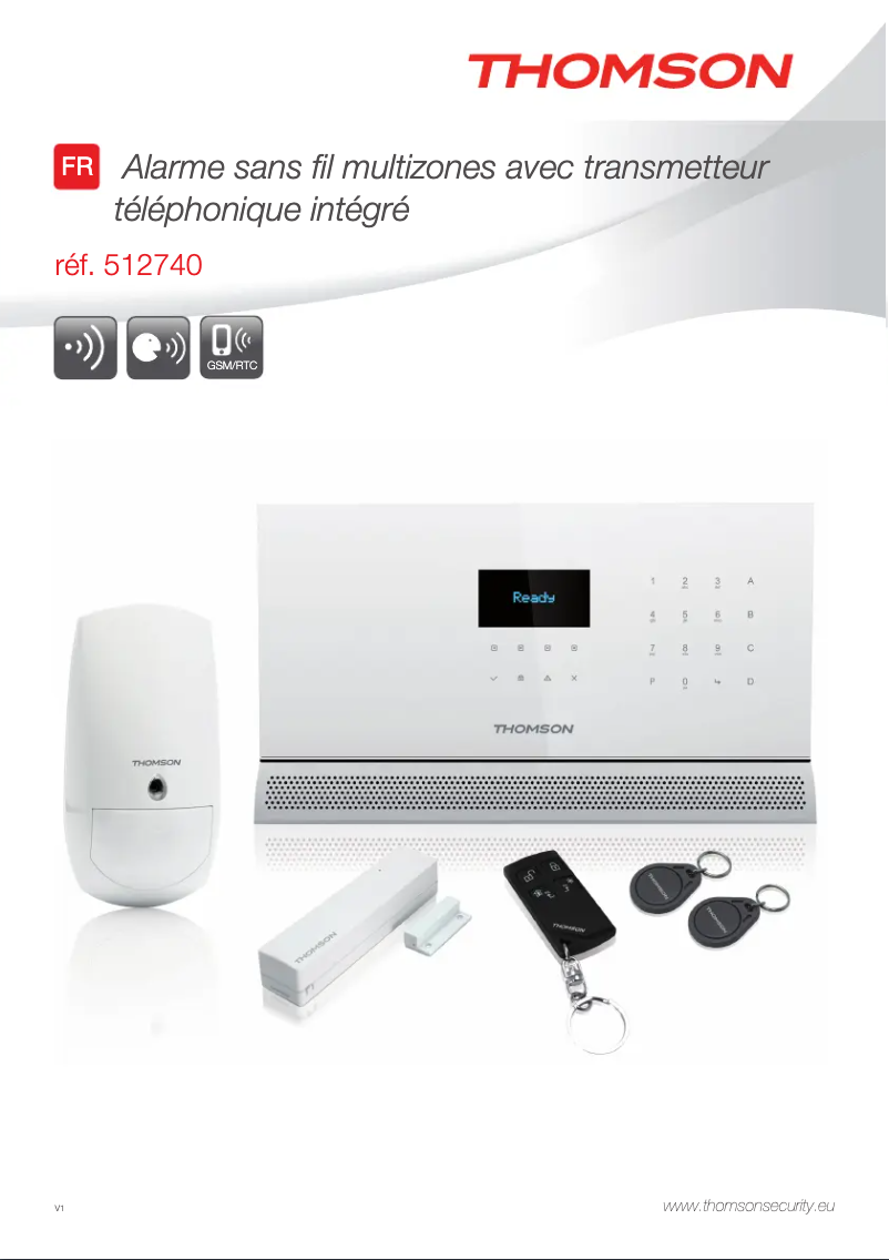 Page 1 de la notice Manuel utilisateur Thomson 512740