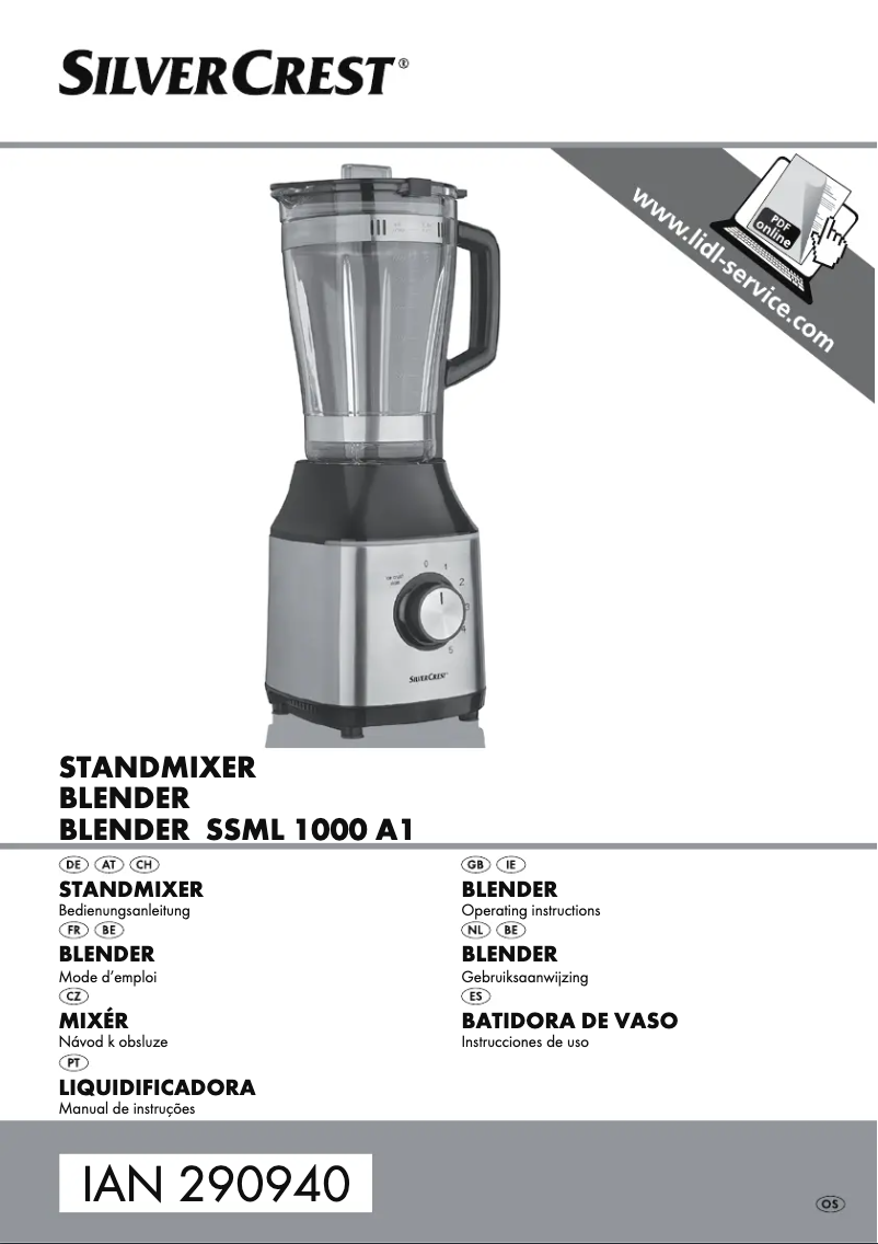 Página 1 del manual Manual de usuario SilverCrest SSML 1000 A1