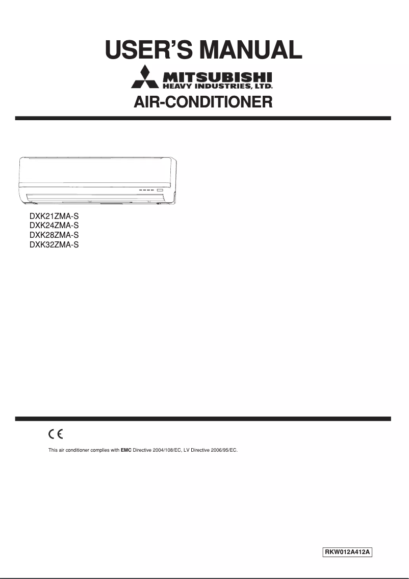 Página 1 del manual Manual de usuario Mitsubishi DXK21ZMA-S