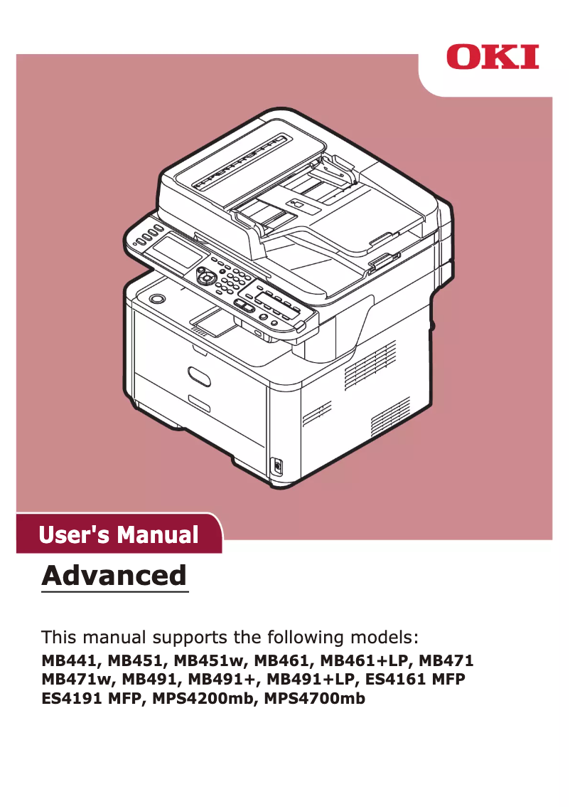 Página 1 del manual Manual de usuario OKI MPS4200