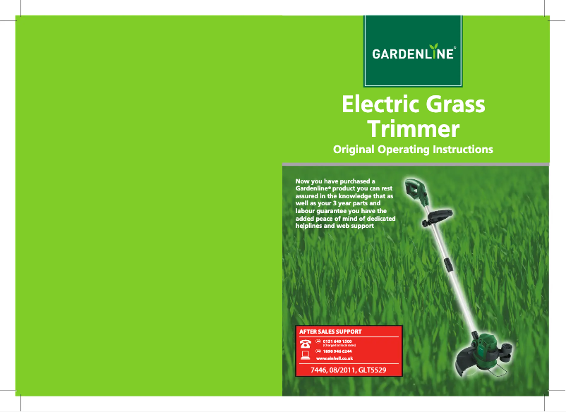 Page 1 de la notice Manuel utilisateur Gardenline GLT 5529