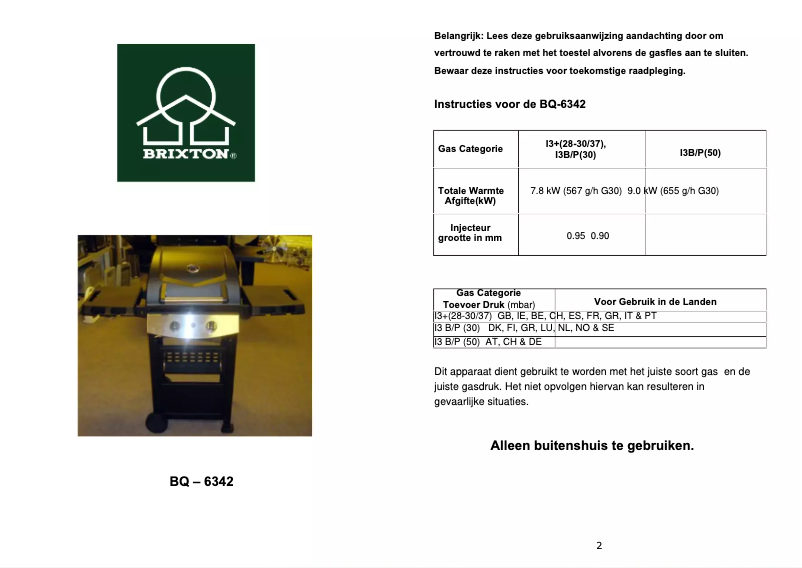 Página 1 del manual Manual de usuario TriStar BQ-6342