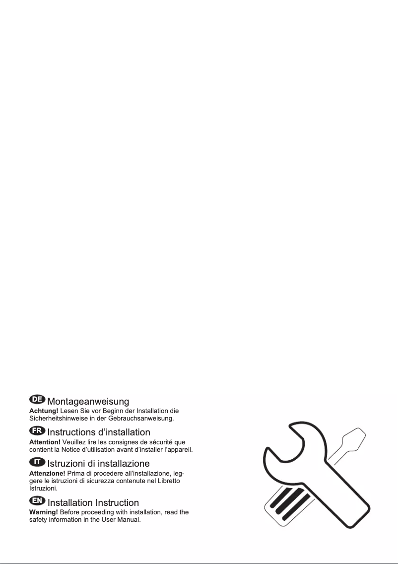 Página 1 del manual Guía de instalación Electrolux IK285SAR