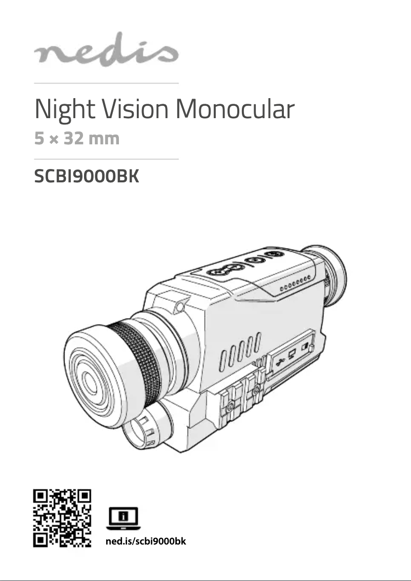 Page 1 de la notice Manuel utilisateur Nedis SCBI9000BK