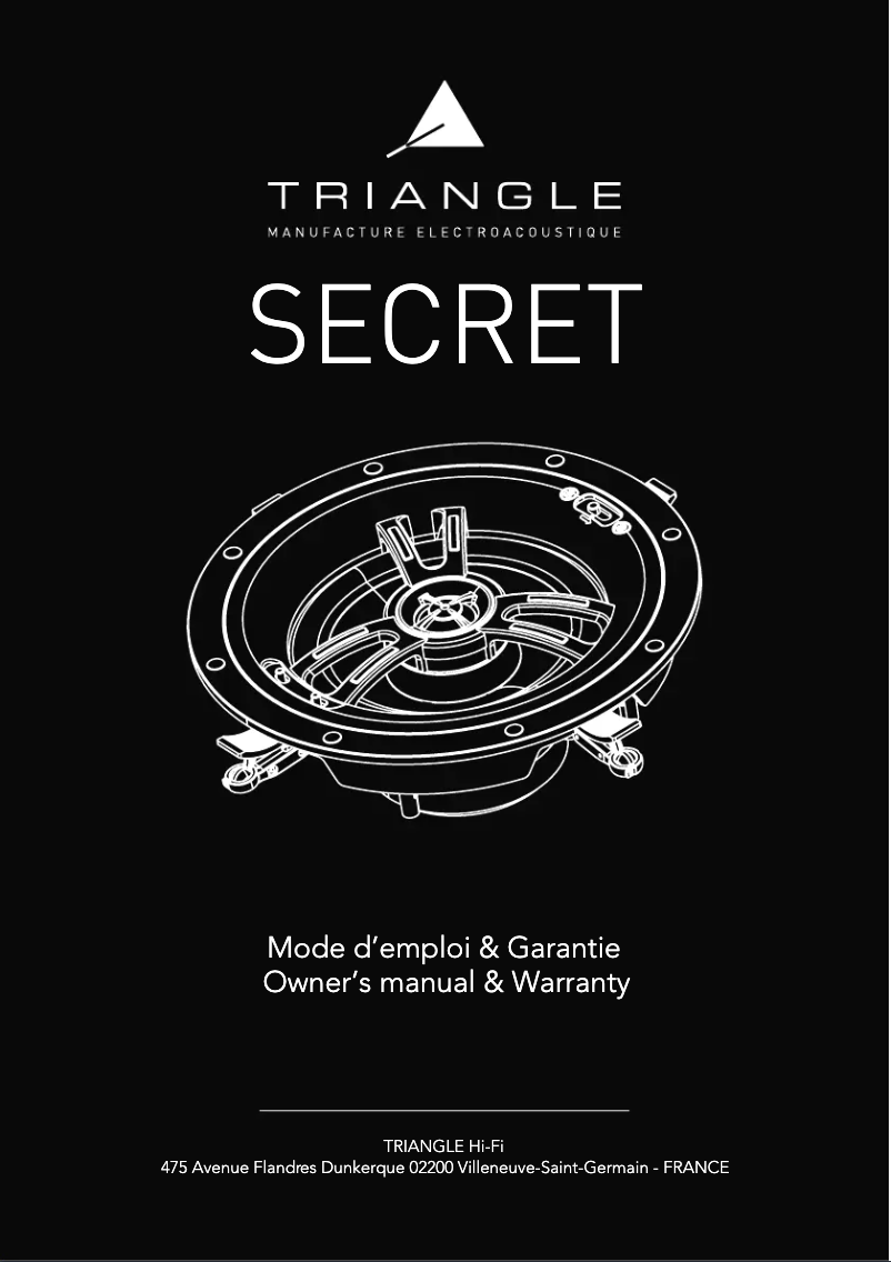 Page 1 de la notice Manuel utilisateur Triangle Secret LCR7