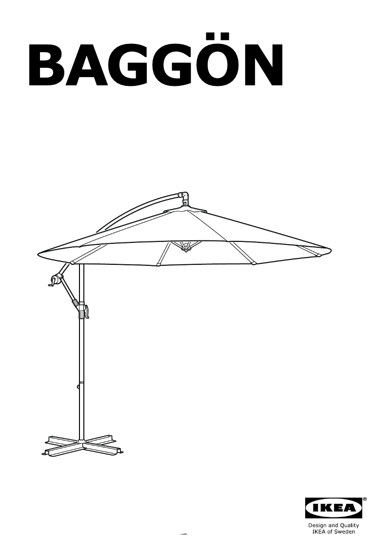 Page 1 de la notice Instructions / montage Ikea BAGGON