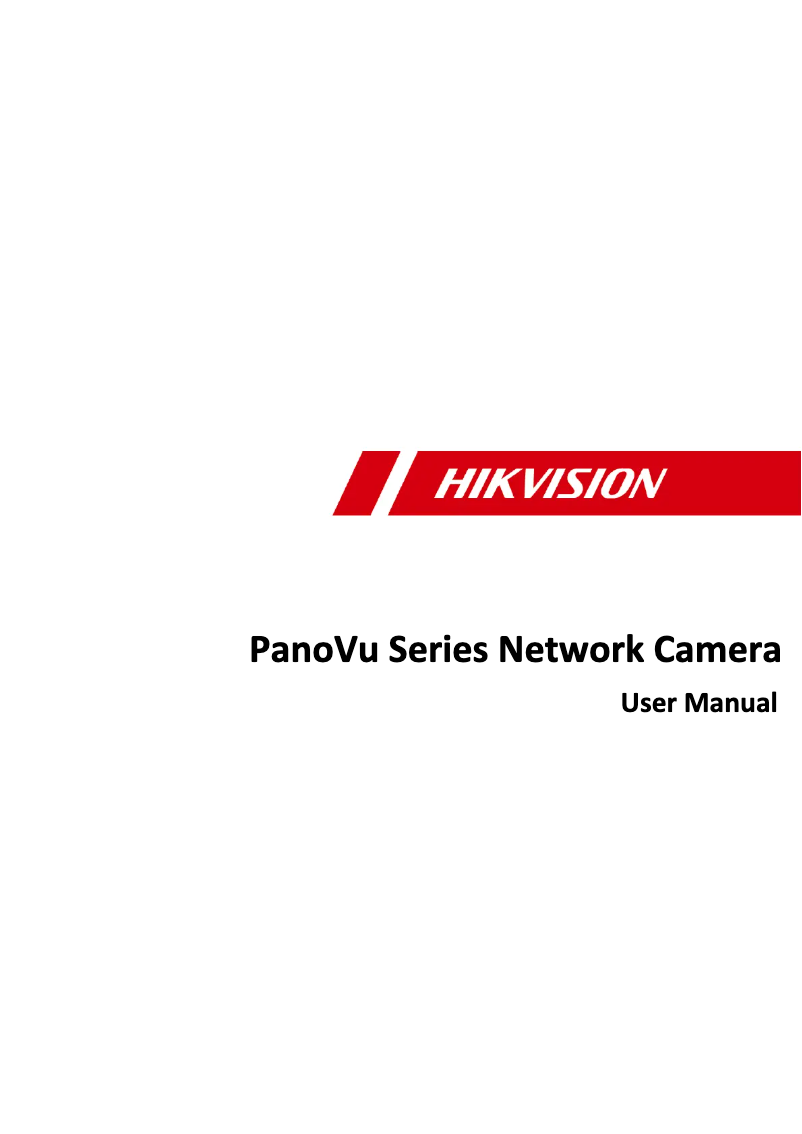 Page 1 de la notice Manuel utilisateur Hikvision DS-2DP0818ZIXS-DE/440/T2