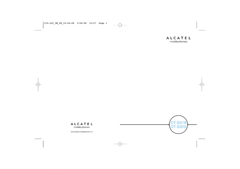 Page 1 de la notice Manuel utilisateur Alcatel OT-S319