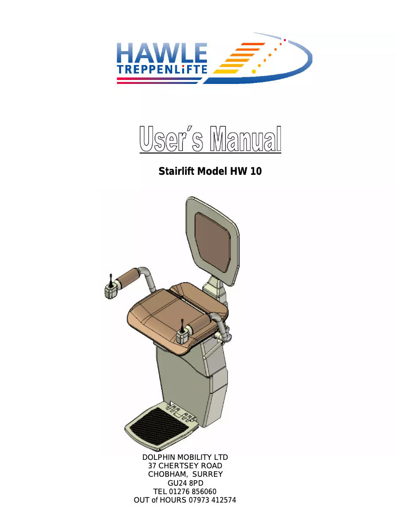 Page 1 de la notice Manuel utilisateur Hawle HW 10
