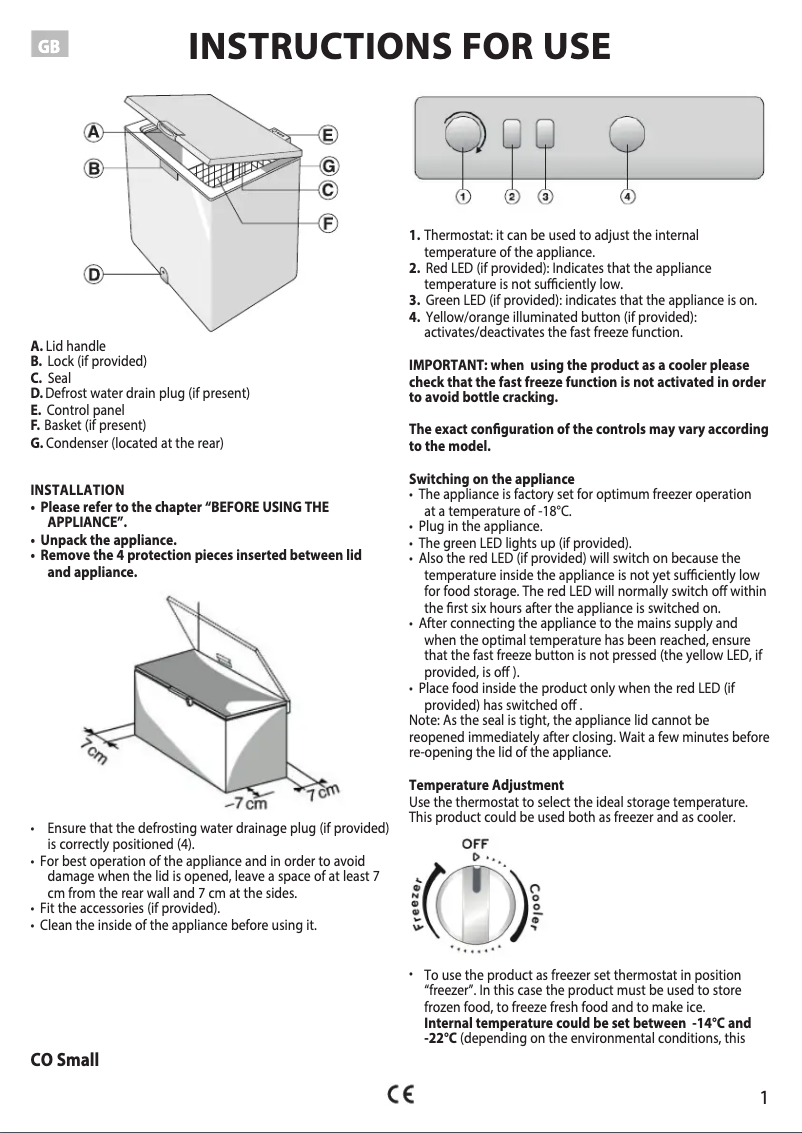 Página 1 del manual Manual de instrucciones Indesit OS 1A 100 2 UK.1