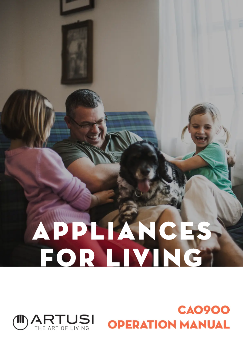 Page 1 de la notice Manuel utilisateur Artusi CAO900X