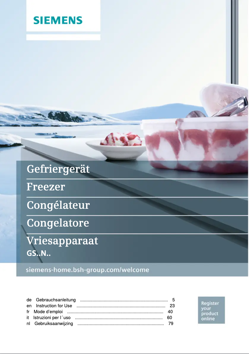 Page 1 de la notice Manuel utilisateur Siemens iQ300 GS36NVI3P