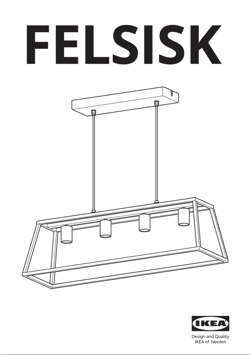 Page 1 de la notice Manuel utilisateur Ikea FELSISK 205.084.94