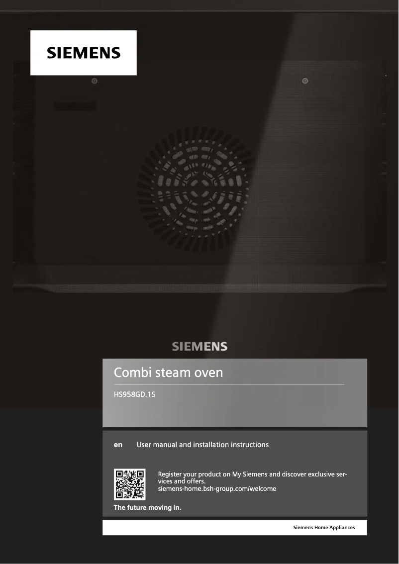 Page 1 de la notice Guide d'installation Siemens HS958GDD1