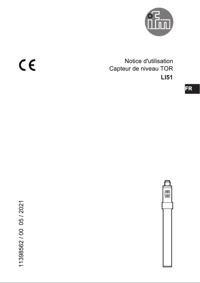 Page 1 de la notice Manuel utilisateur IFM LI5141