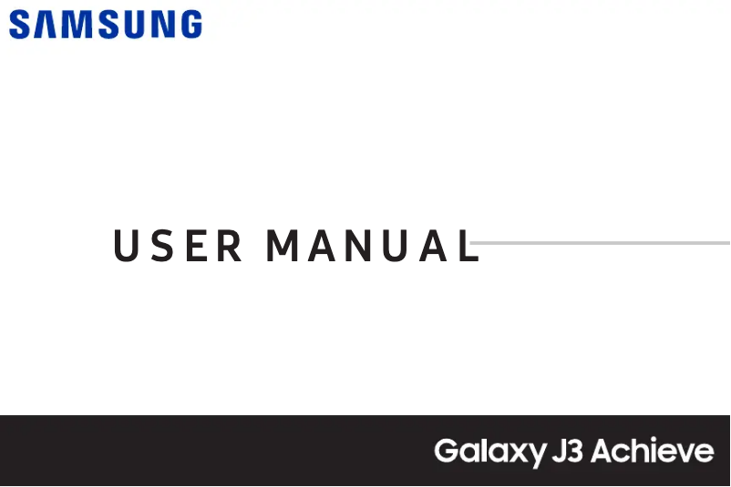 Página 1 del manual Manual de usuario Samsung Galaxy J3 Achieve