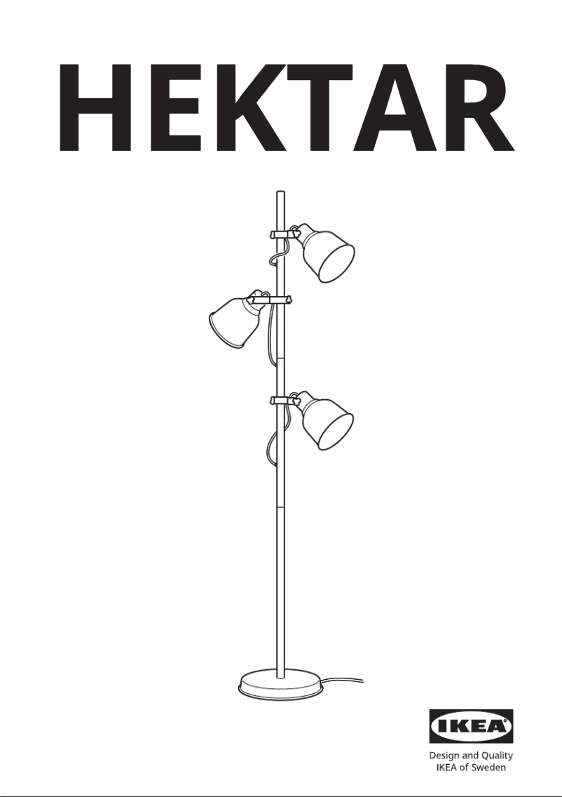 Page 1 de la notice Manuel utilisateur Ikea HEKTAR 605.774.71