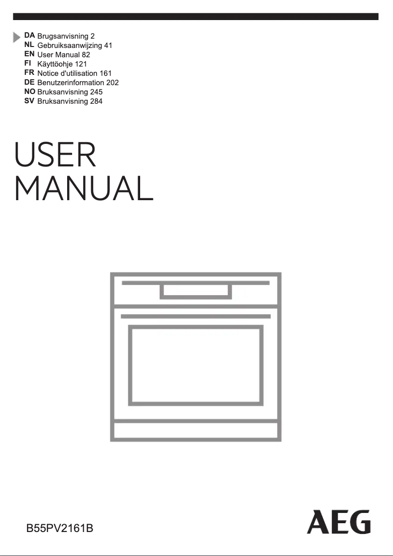 Page 1 de la notice Manuel utilisateur AEG B55PV2161B
