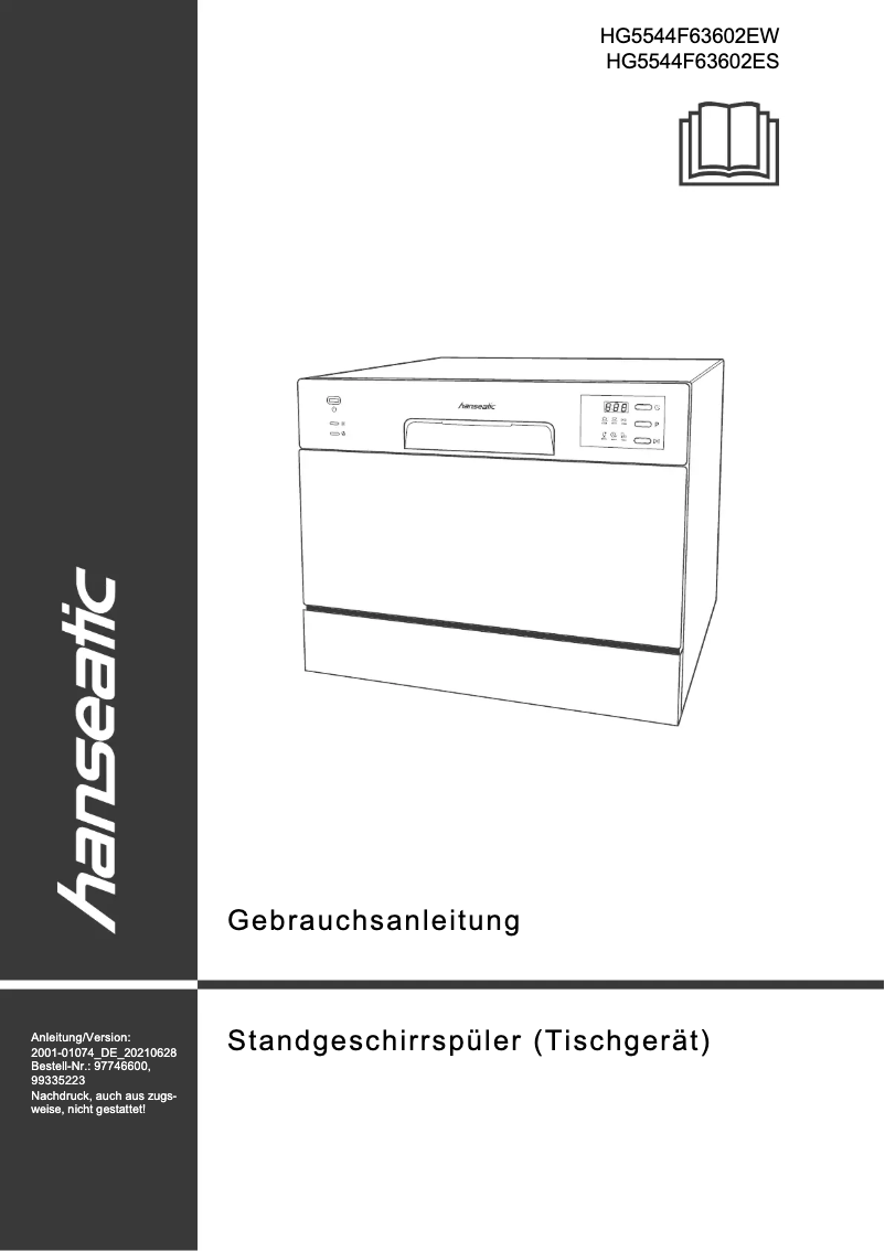 Page 1 de la notice Manuel utilisateur Hanseatic HG5544F63602ES
