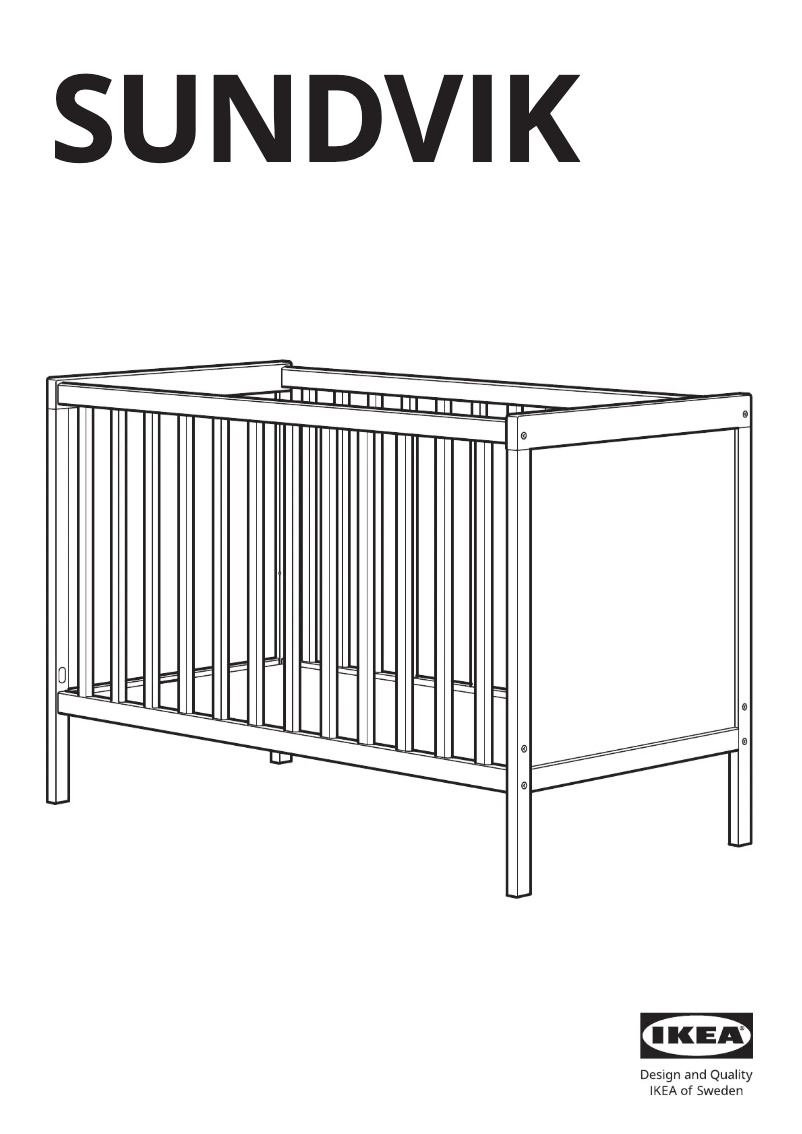 Page 1 de la notice Manuel utilisateur Ikea SUNDVIK 504.940.75