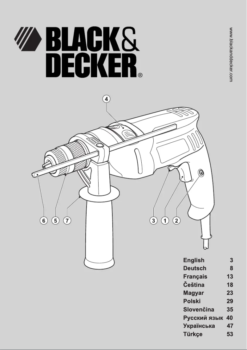 Página 1 del manual Manual de usuario Black & Decker KR55CRE