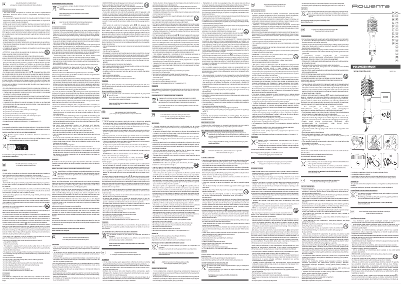 Page 1 de la notice Manuel utilisateur Rowenta Volumizer CF6130
