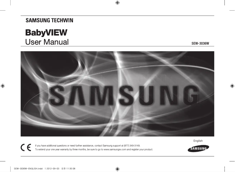 Page 1 de la notice Manuel utilisateur Samsung SEW-3036W