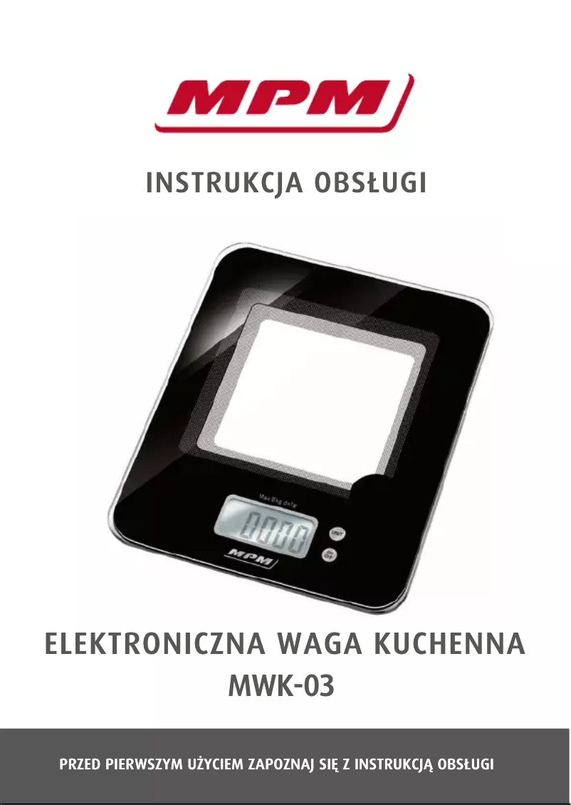 Page 1 de la notice Manuel utilisateur MPM MWK-03
