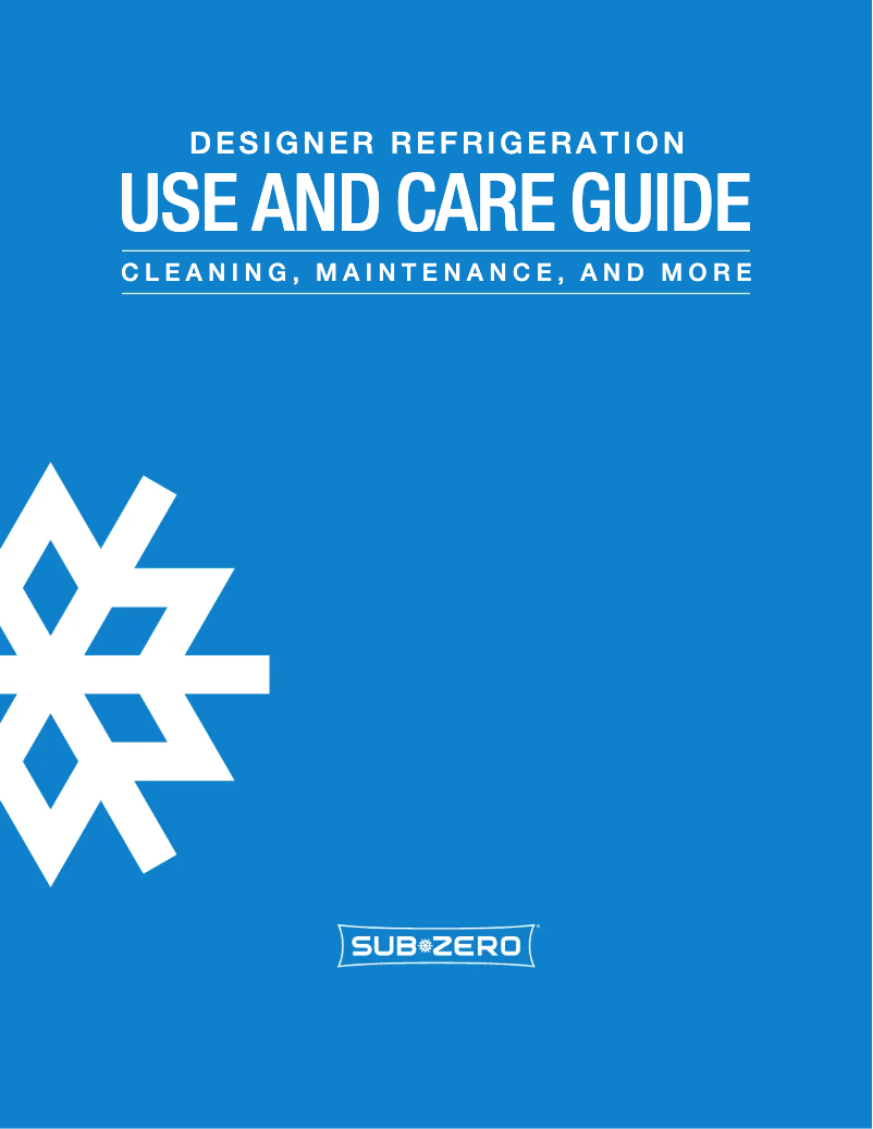 Page 1 de la notice Manuel utilisateur Sub-Zero IT-36CI-RH