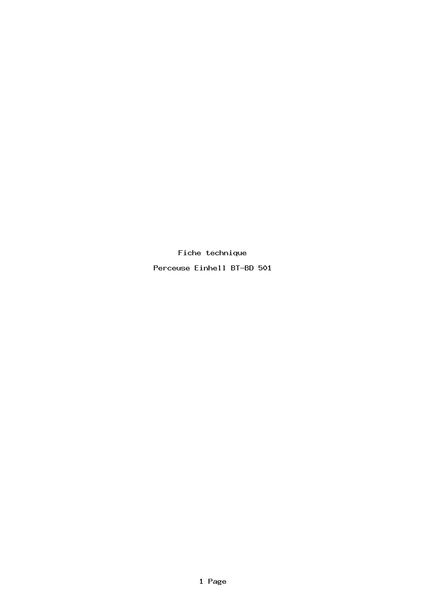 Image de la première page du manuel de l'appareil BT-BD 501