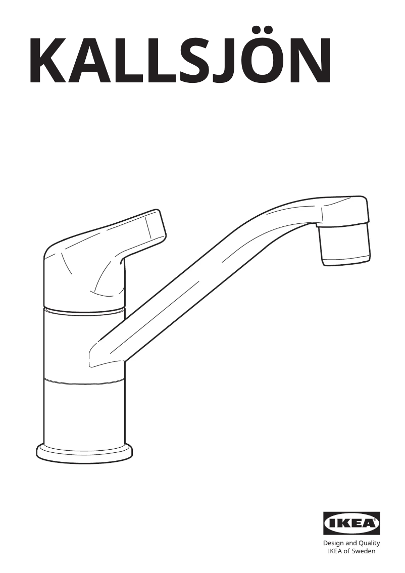 Image de la première page du manuel de l'appareil KALLSJÖN 404.863.54