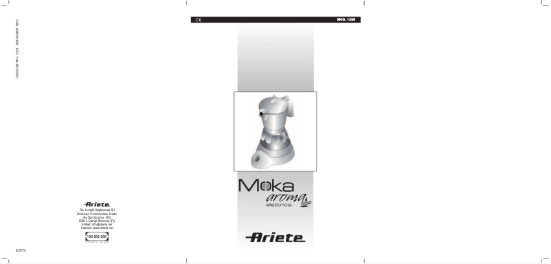 Page 1 de la notice Manuel utilisateur Ariete 1358