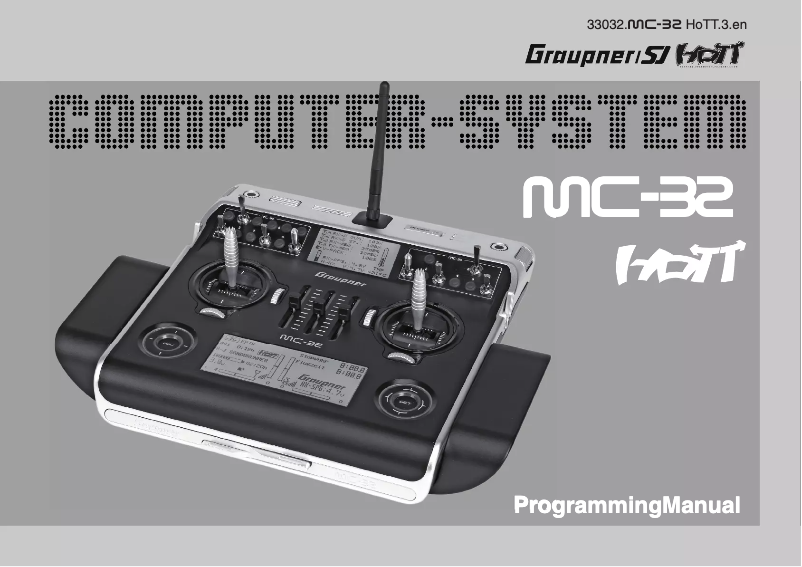 Página 1 del manual Manual de usuario Graupner mc-32