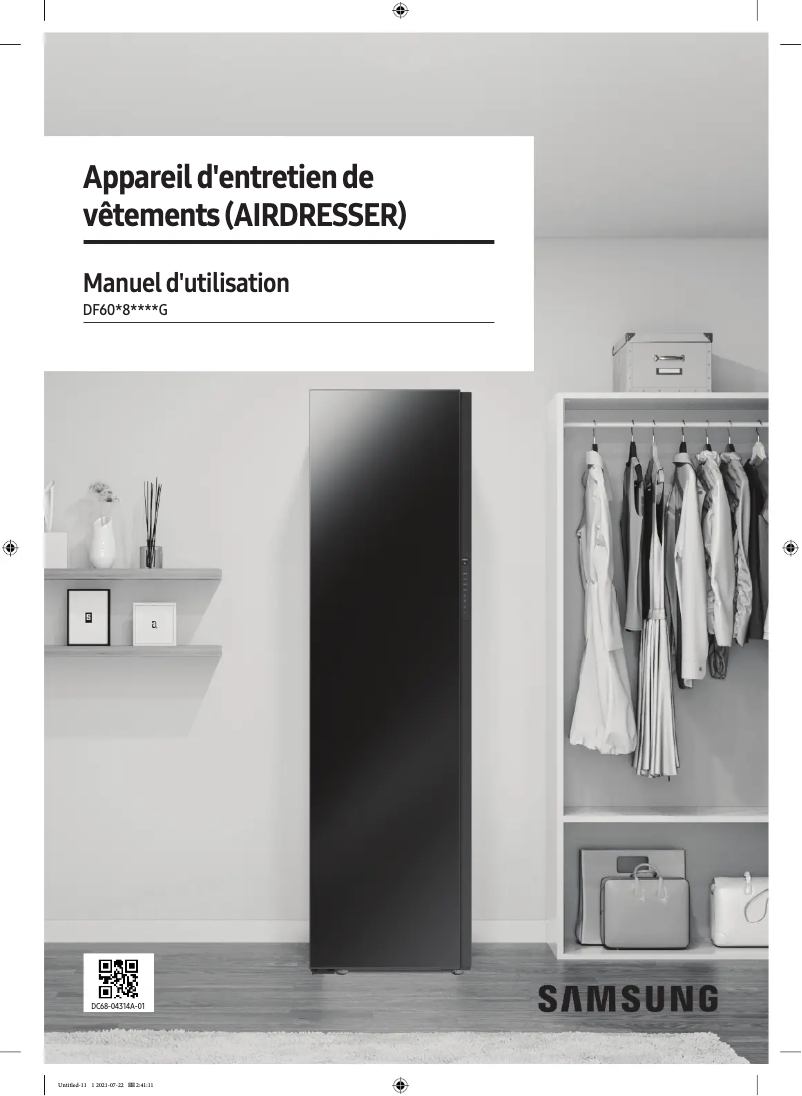 Page 1 de la notice Manuel utilisateur Samsung DF60A8100HG