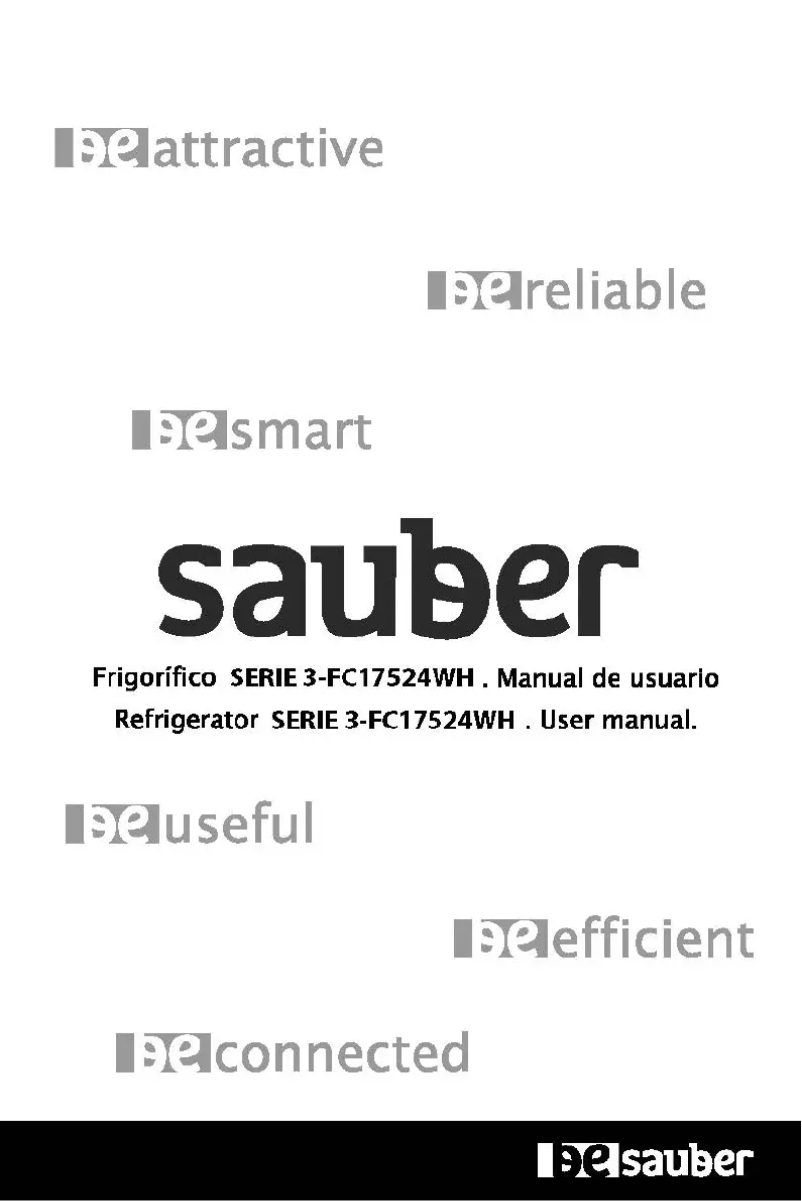 Página 1 del manual Manual de usuario Sauber SERIE 3-FC17524WH