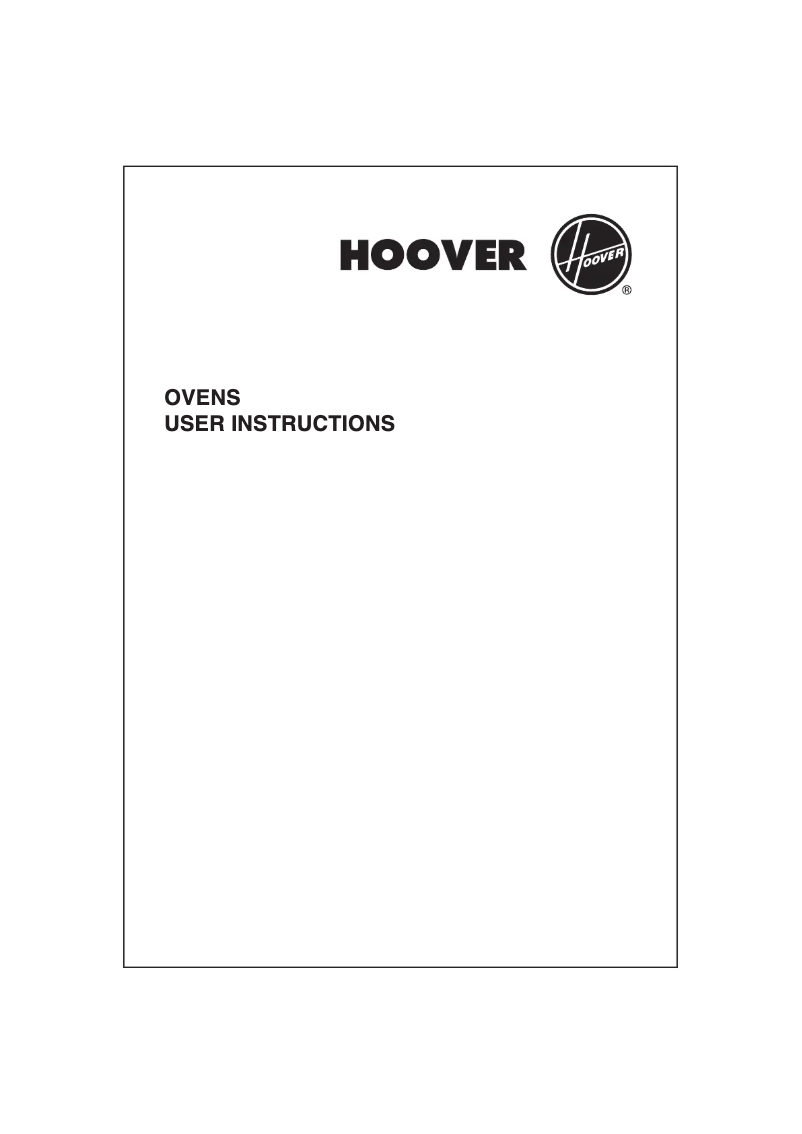 Page 1 de la notice Manuel utilisateur Hoover HDO885/1 W