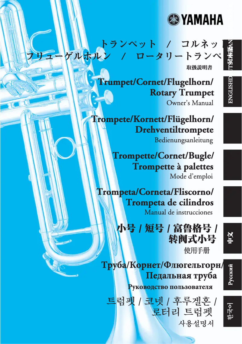 Page 1 de la notice Manuel utilisateur Yamaha YTR-9825