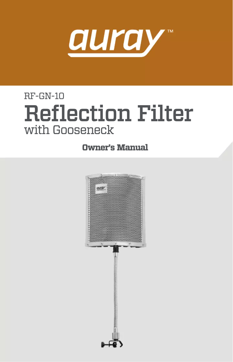 Page 1 de la notice Manuel utilisateur Auray RF-GN-10