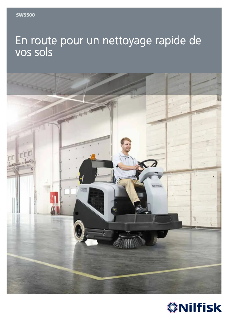 Page 1 de la notice Brochure Nilfisk SW5500