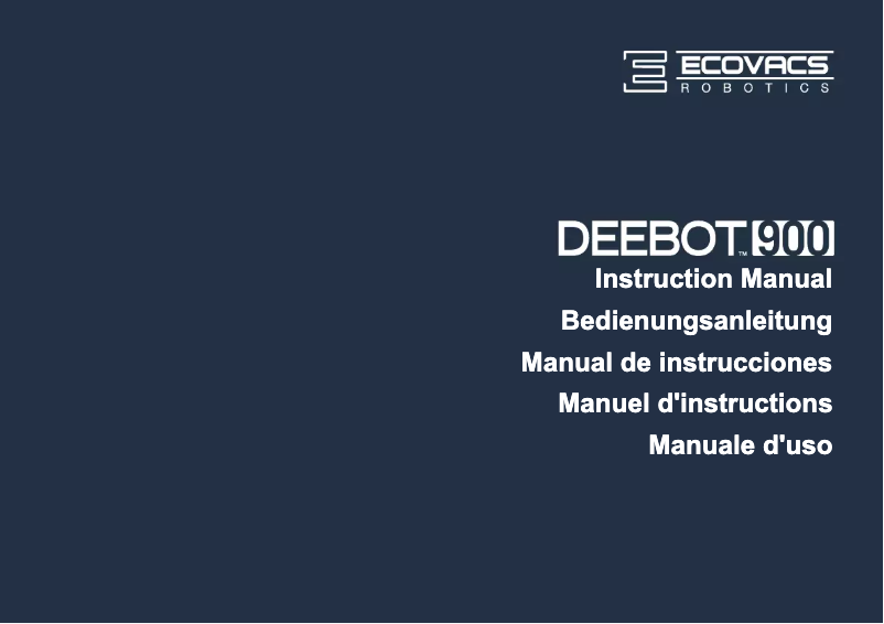 Página 1 del manual Manual de usuario ECOVACS Deebot 900