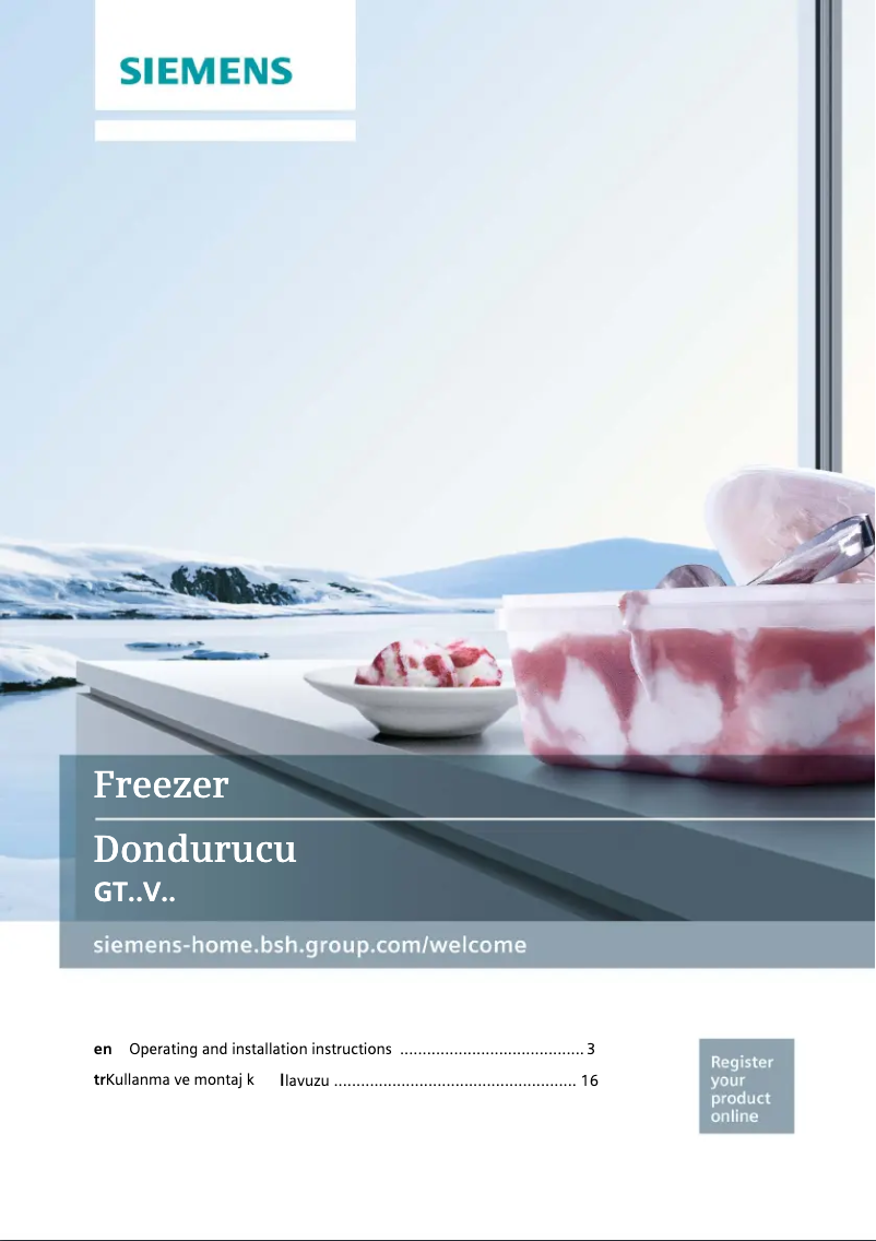 Page 1 de la notice Manuel utilisateur Siemens GT15VNW30N