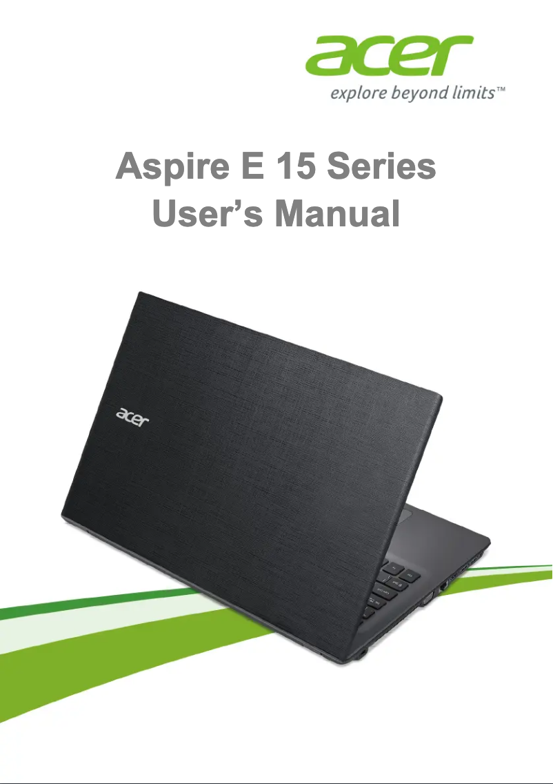Page 1 de la notice Manuel utilisateur Acer Aspire E5-532