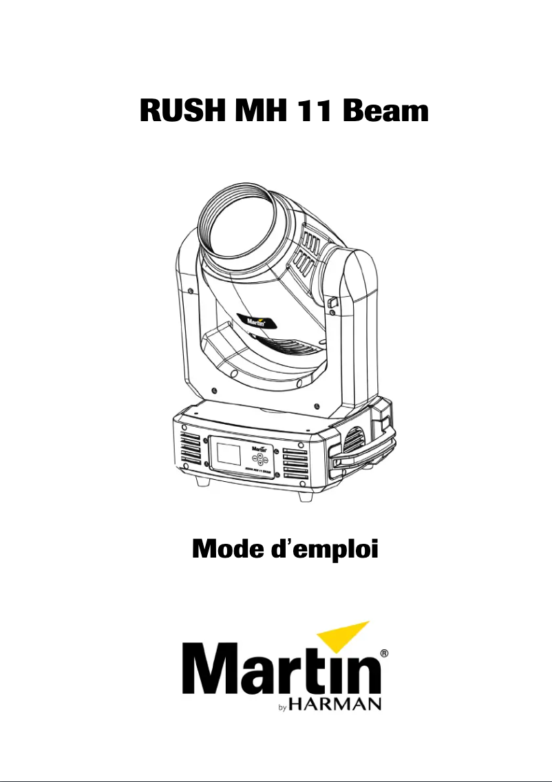 Page 1 de la notice Manuel utilisateur Martin RUSH MH 11 Beam