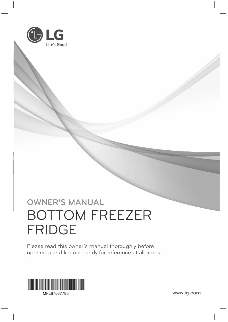 Page 1 de la notice Manuel utilisateur LG GR-D36FBGHL