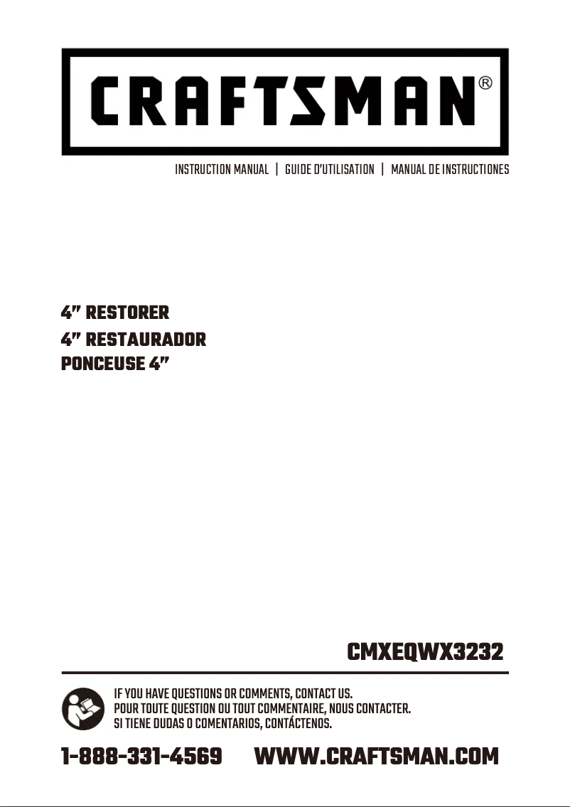 Page 1 de la notice Manuel utilisateur Craftsman CMXEQWX3232