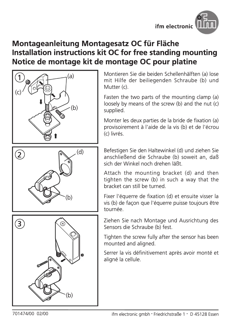 Page 1 de la notice Manuel utilisateur IFM E20897