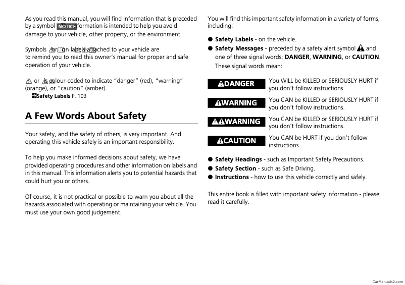 Page 1 de la notice Manuel utilisateur Honda Fit (2024)